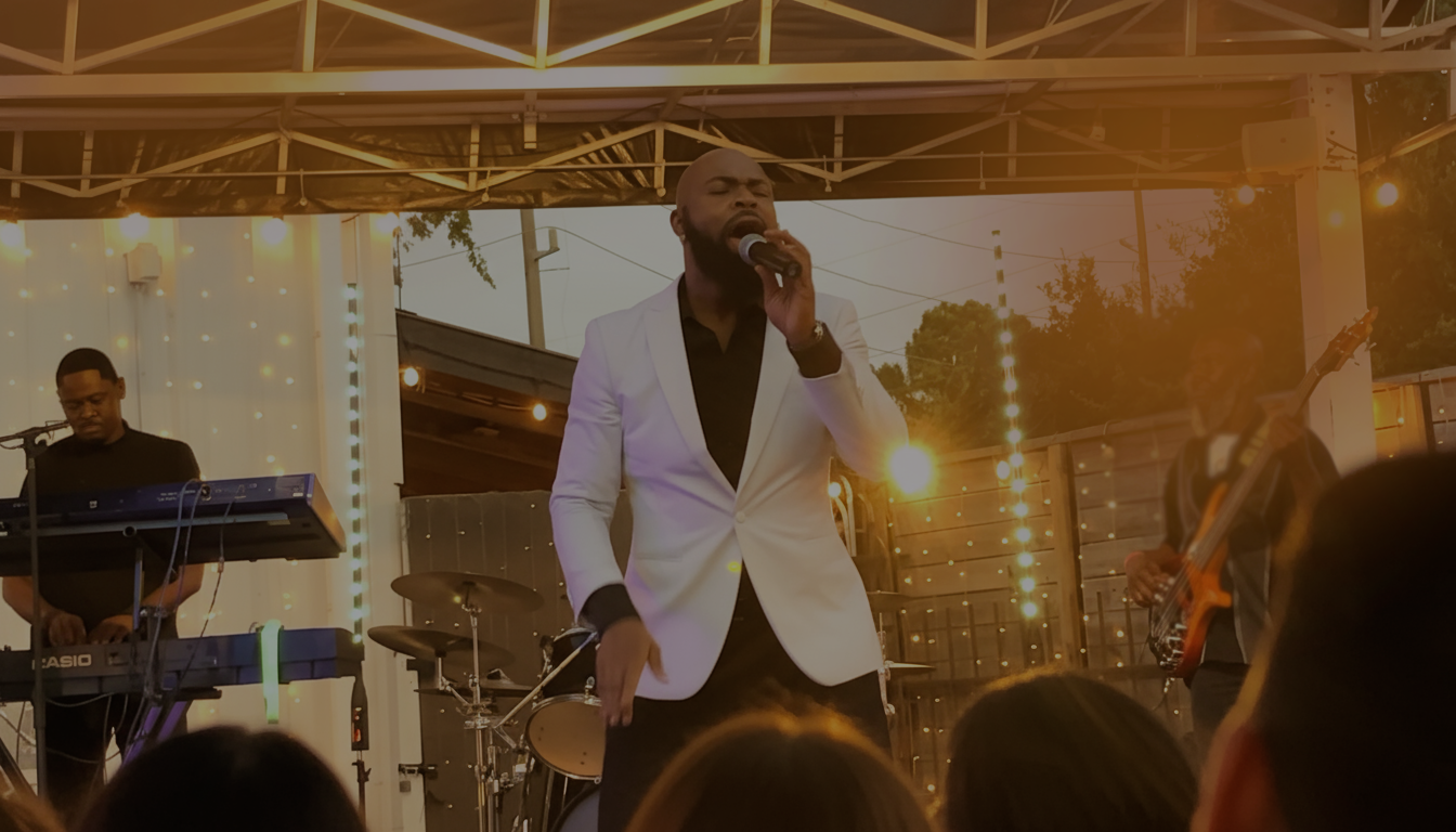Kameron Music performing live at an event