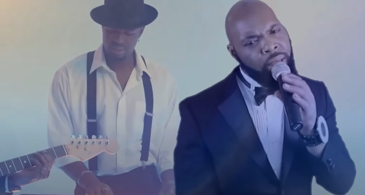 Kameron Music singer during a Houston studio session